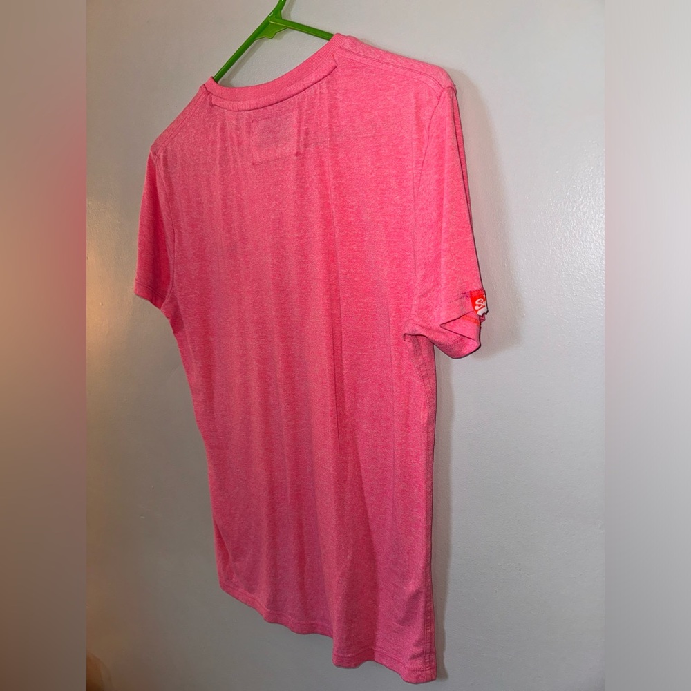 Vintage Superdry Pink T-Shirt - Picture 5 of 10